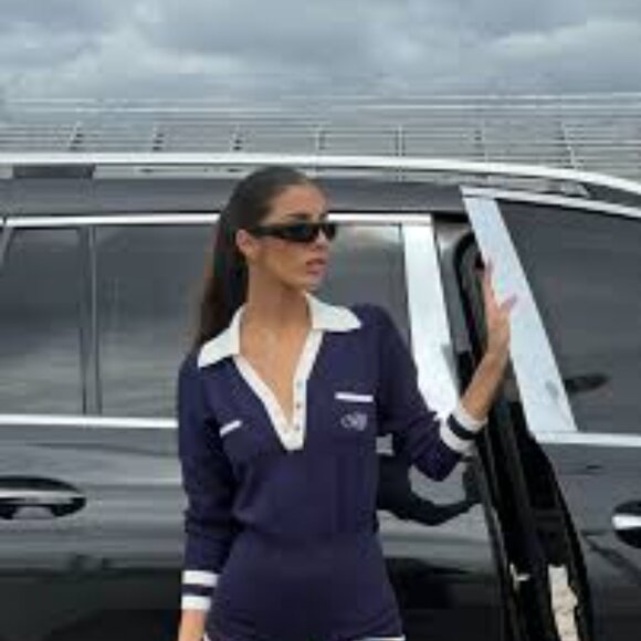 WISKII Sleek V-Neck Polo Playsuit size M - Picture 4 of 6